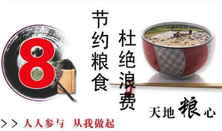 对爱护食粮的名言警语