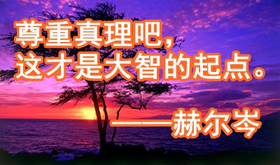对于尊敬真谛的名言警语