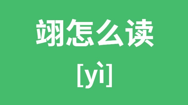 翊怎样读