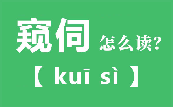 窥测怎样读,窥测念甚么,窥测的拼音,窥测是甚么意义