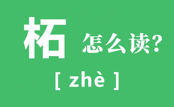 柘城怎样读,柘的拼音,柘的意义是甚么