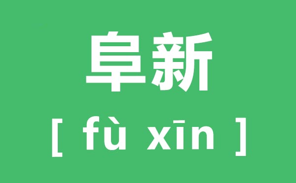 阜新怎样读,阜新的拼音是甚么,阜新在辽宁甚么地位