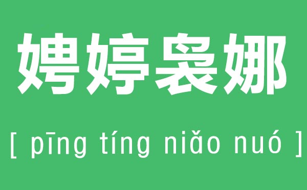 娉婷袅娜怎样读,娉婷袅娜的拼音是甚么,娉婷袅娜是甚么意义