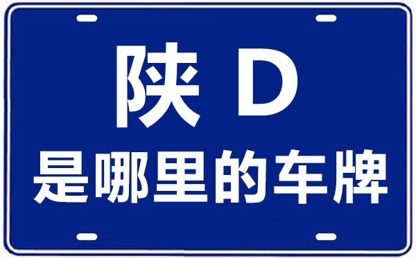 陕D是那里的车商标,咸阳的车商标是陕甚么