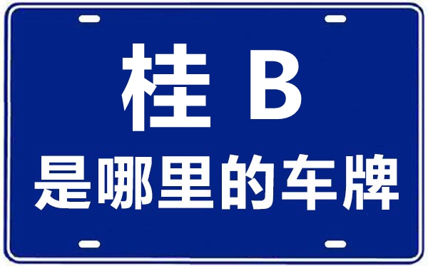 桂B是那里的车商标,柳州的车商标是桂甚么