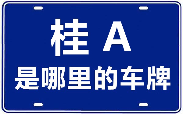桂A是那里的车商标,南宁的车商标是桂甚么