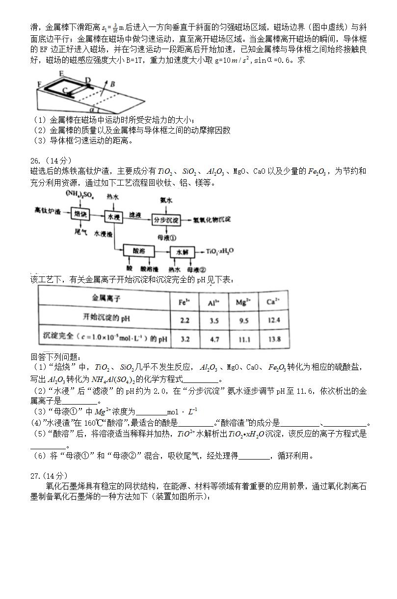2021年高考理综试卷及谜底,理科综合试题谜底剖析