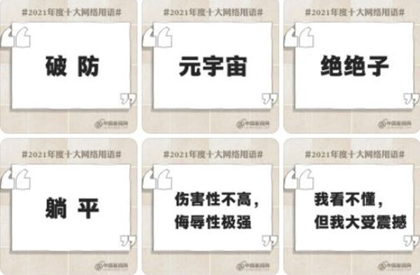 2021年度十大收集用语解读,2021年度十大收集用语有哪些