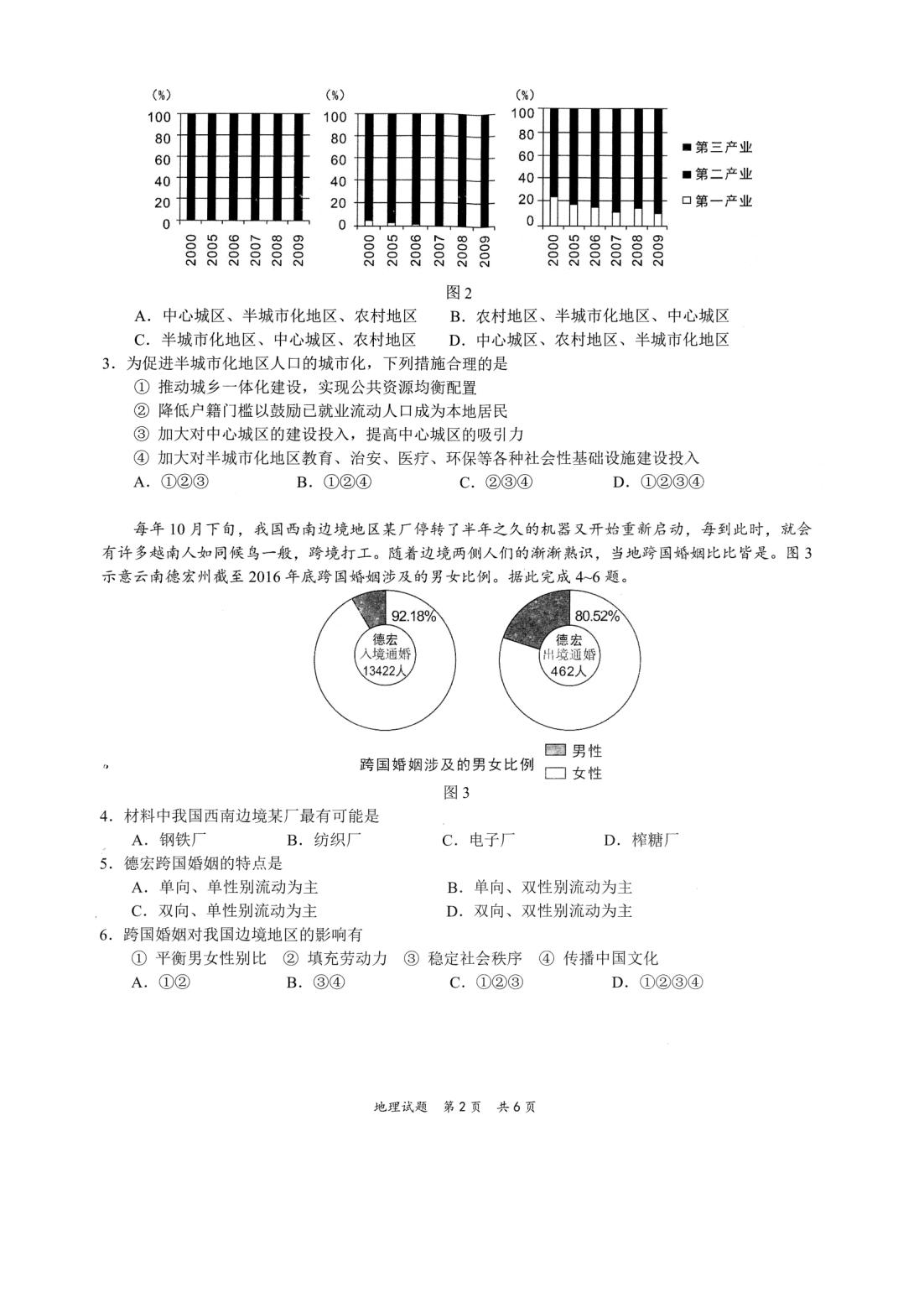 2022年八省联考地舆试卷第2页