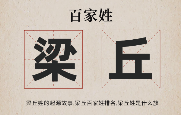 百家姓梁丘姓的发源故事,梁丘姓百家姓排名几多位,梁丘姓有哪些名流