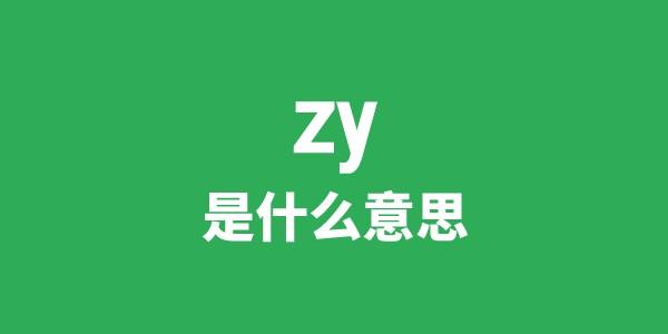 zy是甚么意义