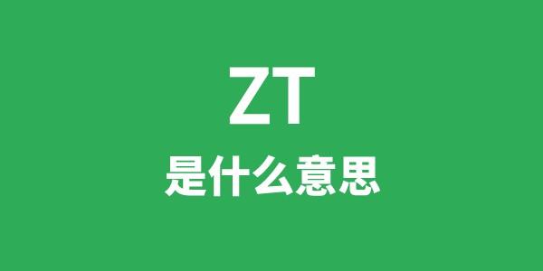 ZT是甚么意义