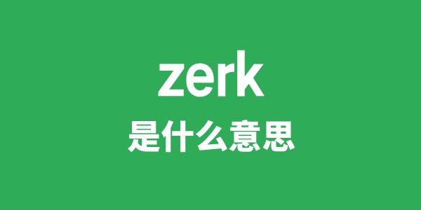 zerk是甚么意义