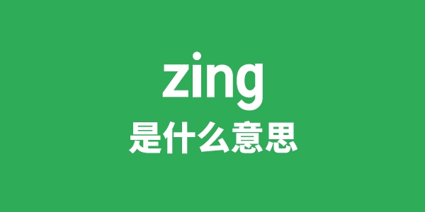 zing是甚么意义