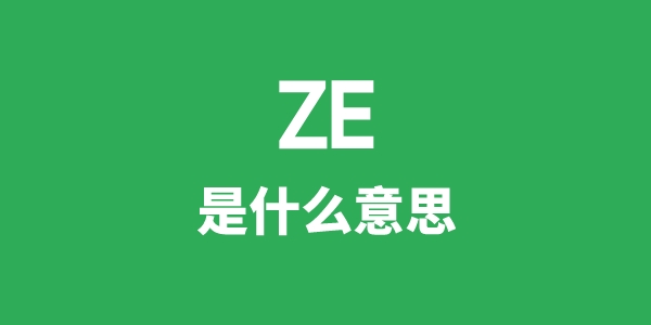 ZE是甚么意义