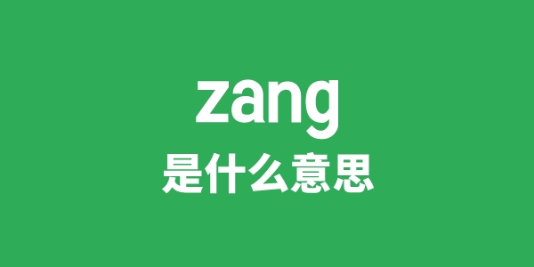 zang是甚么意义