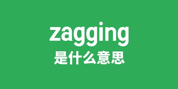 zagging是甚么意义