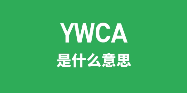 YWCA是甚么意义