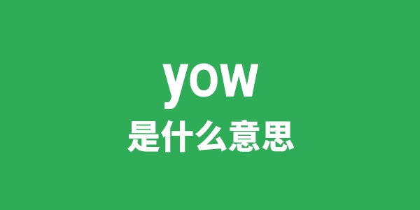 yow是甚么意义