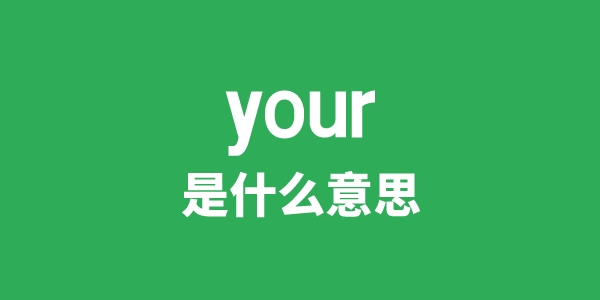 your是甚么意义