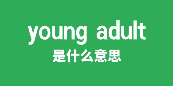 young adult是甚么意义