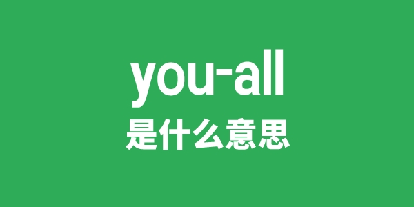 you-all是甚么意义