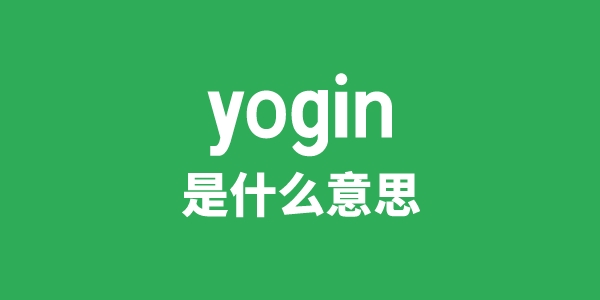 yogin是甚么意义
