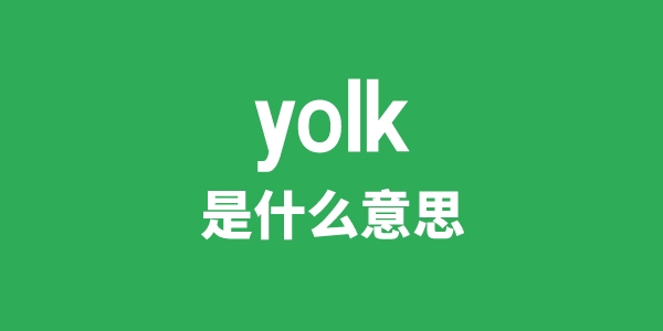 yolk是甚么意义