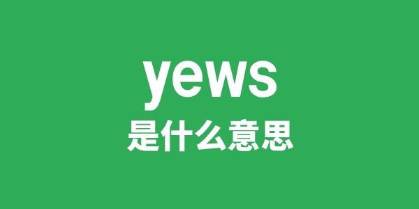 yews是甚么意义
