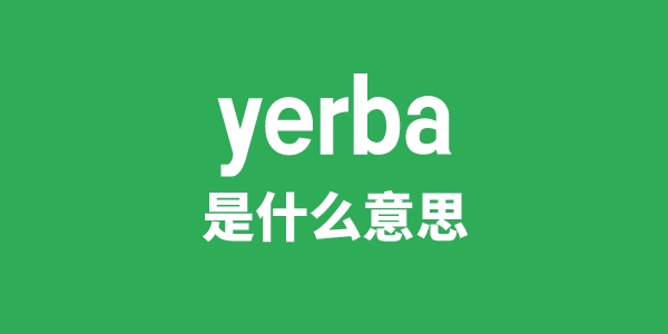 yerba是甚么意义