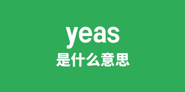 yeas是甚么意义