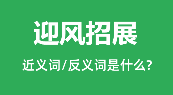顶风飘荡的近义词和反义词是甚么,顶风飘荡是甚么意义