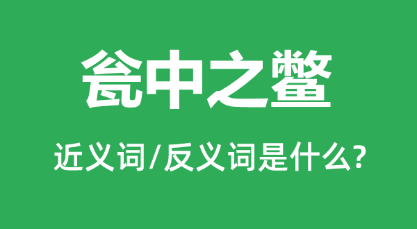 如鱼得水的近义词和反义词是甚么,如鱼得水是甚么意义