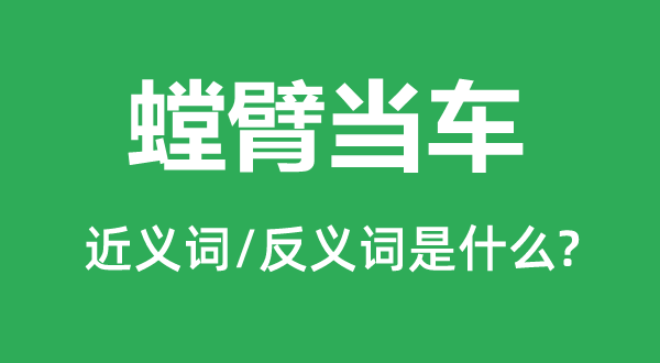 以卵击石的近义词和反义词是甚么,以卵击石是甚么意义