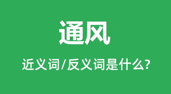 透风的近义词和反义词是甚么,透风是甚么意义