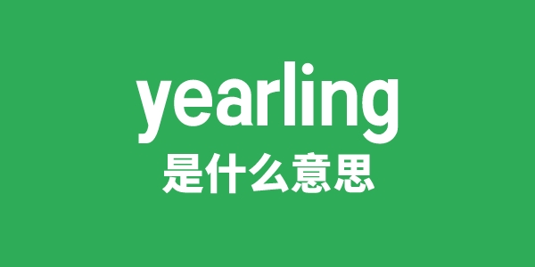 yearling是甚么意义