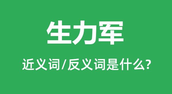 新气力的近义词和反义词是甚么,新气力是甚么意义
