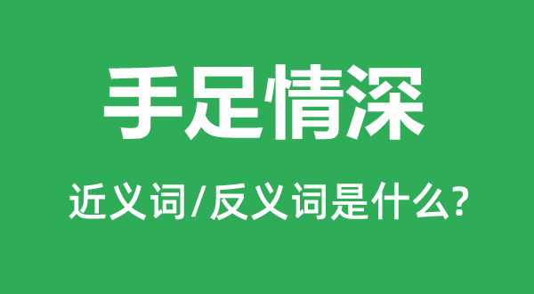 伯仲情深的近义词和反义词是甚么,伯仲情深是甚么意义
