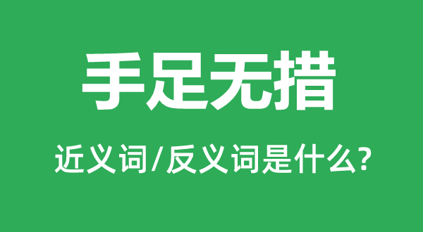 伯仲无措的近义词和反义词是甚么,伯仲无措是甚么意义