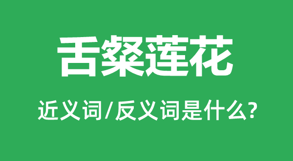 能言善辩的近义词和反义词是甚么,能言善辩是甚么意义