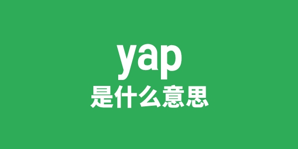 yap是甚么意义