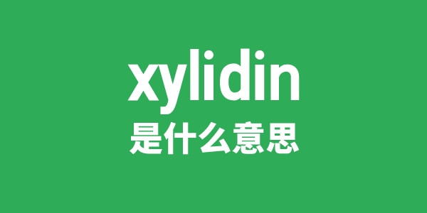 xylidin是甚么意义