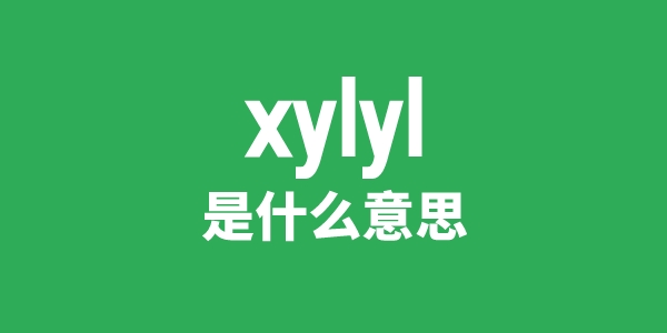 xylyl是甚么意义