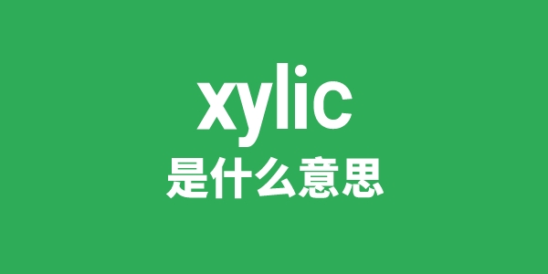 xylic是甚么意义