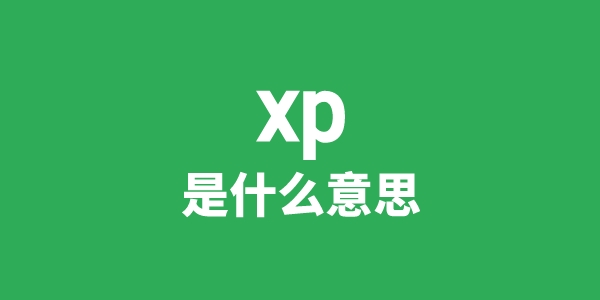 xp是甚么意义