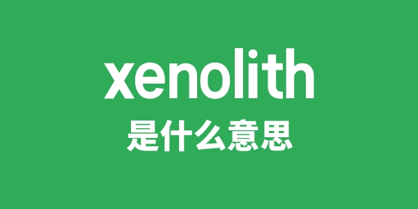 xenolith是甚么意义