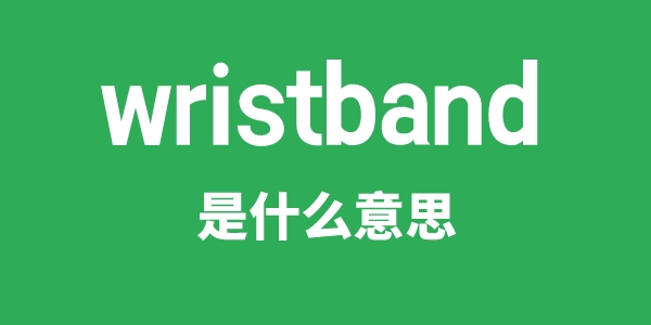 wristband是甚么意义