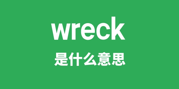 wreck是甚么意义