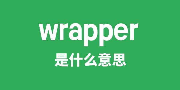 wrapper是甚么意义