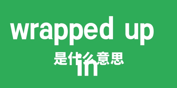 wrapped up in是甚么意义